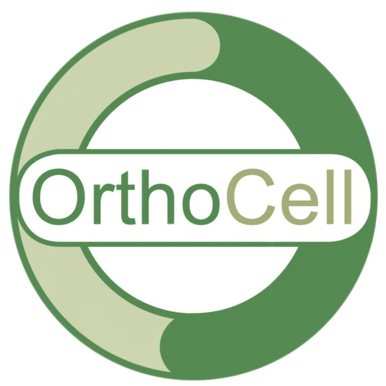 OrthoCell – Qualität und Bioverfügbarkeit Logo OrthoCell als Symbol für hochwertige Produkte mit hoher Bioverfügbarkeit zur Unterstützung des Wohlbefindens